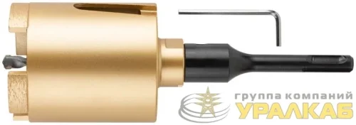 Коронка кольцевая алмазная по бетону безударная 68мм в сборе FIT 