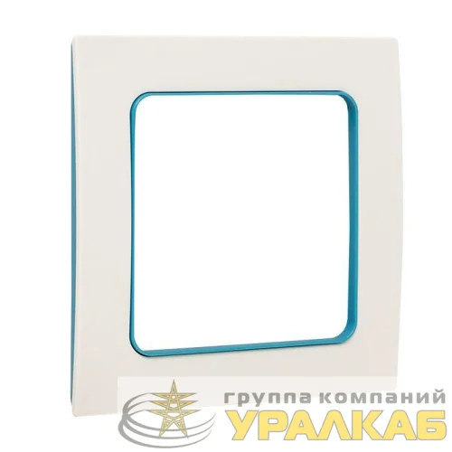 Рамка 1-м Стокгольм бел. с линией цвета син. PROxima EKF EXM-G-304-30 детальная картинка
