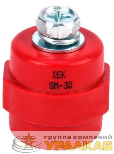 Изолятор SM30 (М8) силовой с болтом IEK YIS11-30-08-B детальная картинка