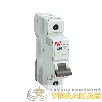 Выключатель автоматический модульный 1п C 10А 6кА AV-6 AVERES EKF mcb6-1-10C-av