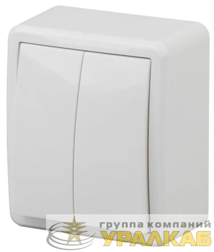 Выключатель 2-кл. ОП Эра Эксперт 10А IP20 11-1204-01 250В 10AX бел. Эра Б0020663 детальная картинка Выключатель 2-кл. ОП Эра Эксперт 10А IP20 11-1204-01 250В 10AX бел. Эра Б0020663 детальная картинка