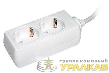 Удлинитель 2х5м с заземл. 16А IP20 У02 2P+PE 250В 3х1 IEK WYP10-16-02-05-Z-N