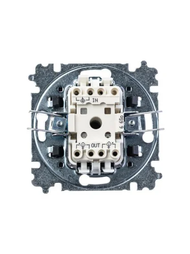 Переключатель 1-кл. СП Levit IP20 сталь/дым. черн. ABB 2CHH590645A6069 детальная картинка