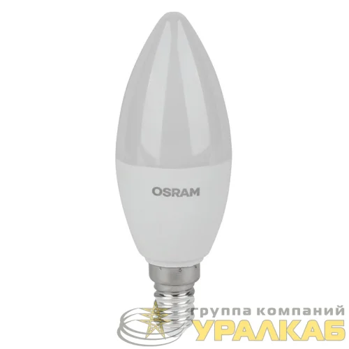 Лампа светодиодная LED Value LVCLB60 7SW/865 свеча матовая E14 230В 2х5 RU (уп.5шт) OSRAM 