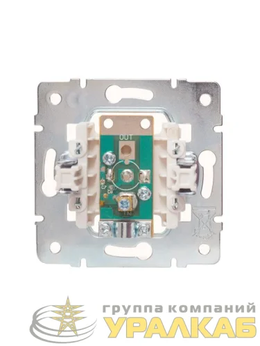 Розетка телевизионная оконечная TV 1-м СП Vesna механизм кремов. LEZARD 