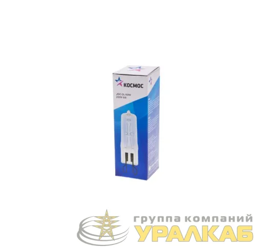 Лампа галогенная JDC 60Вт капсула G9 3000К 240В CL КОСМОС LKsmJDC220VCL60W детальная картинка