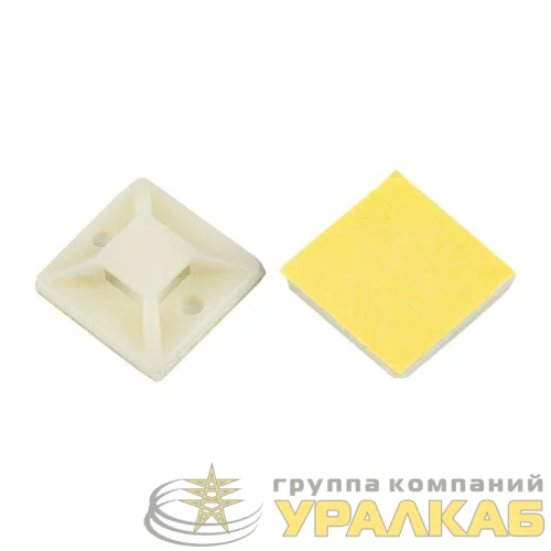 Площадка самоклеящаяся 30х30мм бел. (уп.100шт) EKF 