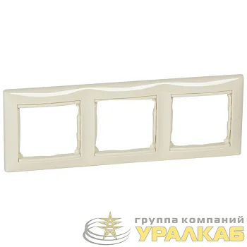 Рамка 3-м Valena горизонт. сл. кость (DIY-упак.) Leg 695633