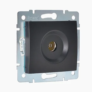 Механизм розетки TV СП KARINA оконечная черн. бархат LEZARD 