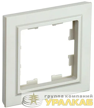 Рамка 1-м BRITE РУ-1-БрКр беж. IEK BR-M12-K10