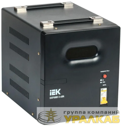 Стабилизатор напряжения 1ф 3кВА EXPAND переносной IEK IVS21-1-003-11 детальная картинка