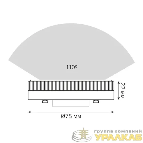 Лампа светодиодная Elementary 13Вт таблетка 6500К холод. бел. GX53 950лм GAUSS 