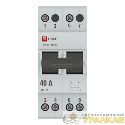 Переключатель трехпозиционный ТПС-63 2P 40А PROxima EKF 