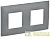 Рамка 2-м SKANDY SK-F02Gr сер. IEK 