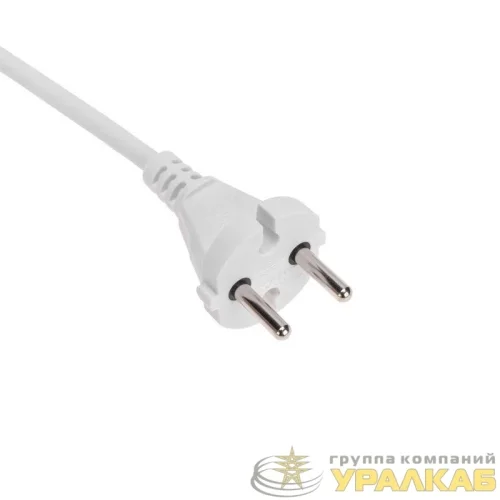 Удлинитель 3х5м без заземл. STANDARD 2х1кв.мм бел. Rexant 