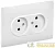 Розетка 2-м SKANDY 10А без заземл. защ. шторки в сборе SK-R09W арктич. бел. IEK 