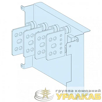 Плата вводная с силовыми коннекторами 4п 630А SchE 04460