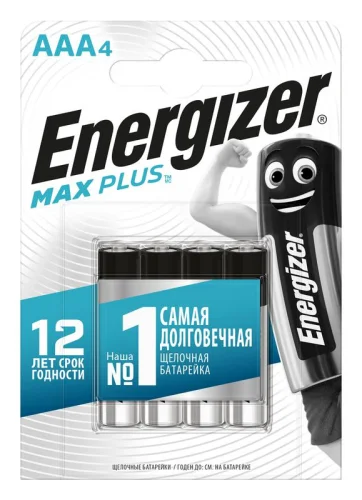 Элемент питания алкалиновый Max Plus LR03/286 BL4 (блист.4шт) Energizer E301321703 детальная картинка