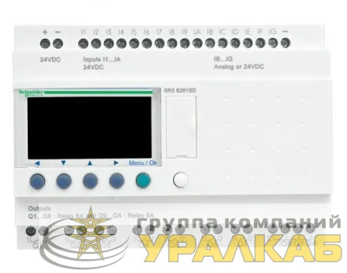 Реле ZELIO LOGIC 16ВХ/10ВЫХ 24V SchE SR3B262BD детальная картинка