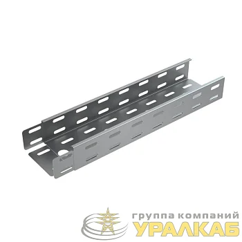Лоток листовой перфорированный 50х50 L3000 сталь 0.55мм "БЫСТРЫЙ МОНТАЖ" LP50-50-0.55-3000 КМ LO0601