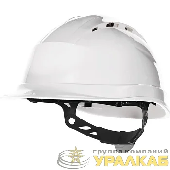 Каска защитная QUARTZ UP IV бел. с храповым механизмом с вентиляцией Delta Plus QUARUP4BC