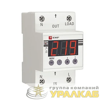 Реле напряжения с дисплеем MRV 25А PROxima EKF 