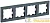 Рамка 4-м BRITE РУ-4-БрГ графит IEK BR-M42-K53