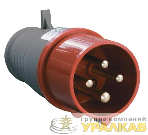 Вилка эл. каб. 16А 3P+PE 380В IP44 ССИ-014 IEK PSR02-016-4 детальная картинка