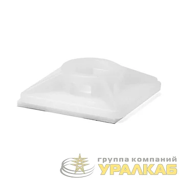 База монтажная самокл. для двух хомутов 19х19 бел. (уп.100шт) DKC 25467