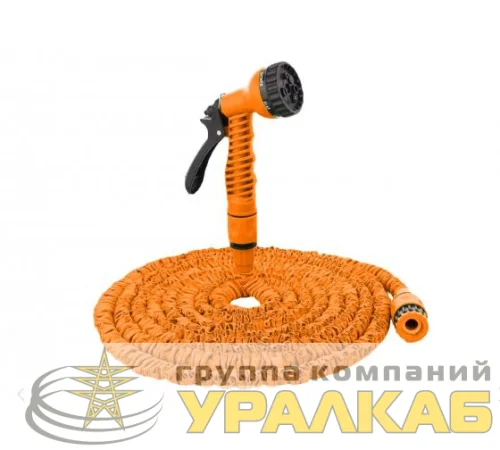 Набор для полива с растягивающимся шлангом 22м Вихрь 