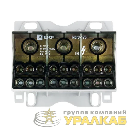 Блок распределительный КБР тройной 175A PROxima EKF 