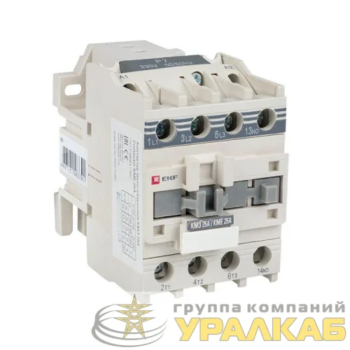Контактор КМЭ 25А кат. 220В AC 1НО EKF ctr-s-25-220 детальная картинка