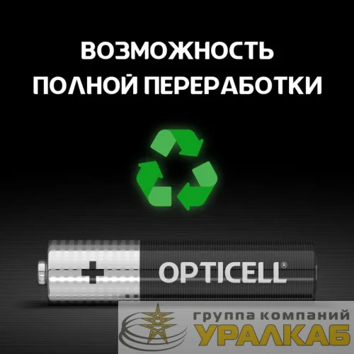Элемент питания алкалиновый AAA/LR03 (блист. 12шт) Basic Opticell 5051011 детальная картинка