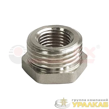 Футорка никелированная НР 1/2дюйм-ВР 3/8дюйм (450/10) VALFEX VF.581.N.012.038