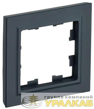 Рамка 1-м BRITE РУ-1-БрГ графит IEK BR-M12-K53