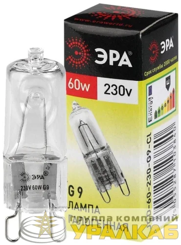 Лампа галогенная G9-JCD-60-230V-Cl 60Вт капсула G9 230В Эра C0027370 детальная картинка