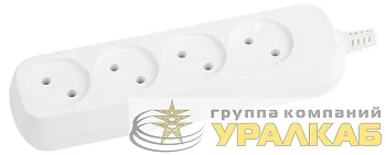 Колодка удлинителя 4-м без заземл. KX-4 Эра Б0028332