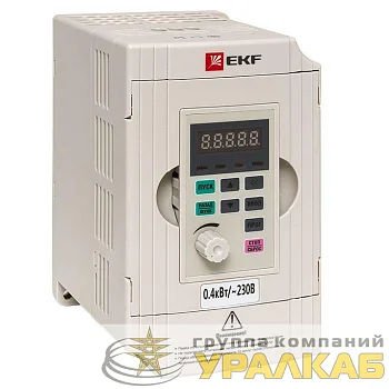 Преобразователь частоты 0.4/0.75кВт 1х230В VECTOR-100 PROxima EKF VT100-0R4-1B