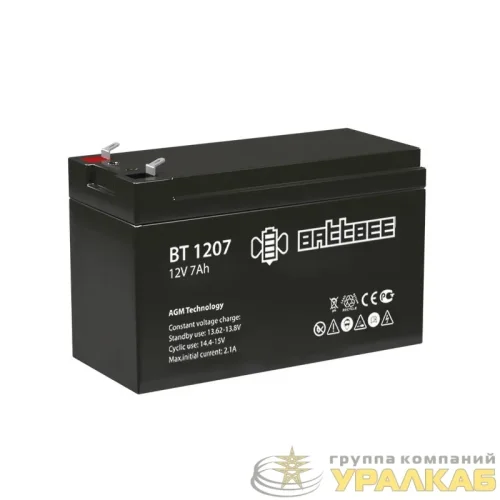 Аккумулятор ОПС 12В 7А.ч Battbee BT 1207 Delta 
