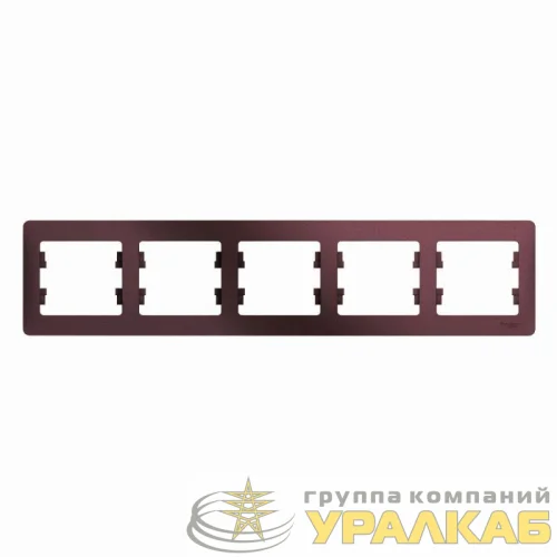 Рамка 5-м Glossa горизонт. баклажан. SE GSL001105 детальная картинка