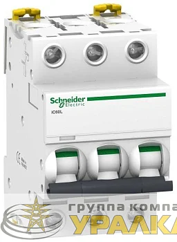 Выключатель автоматический модульный 3п C 50А 15кА iC60L Acti9 SchE 