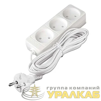 Удлинитель 3х3м без заземл. 6А IP20 1.3кВт ШВВП Союз 481S-0303