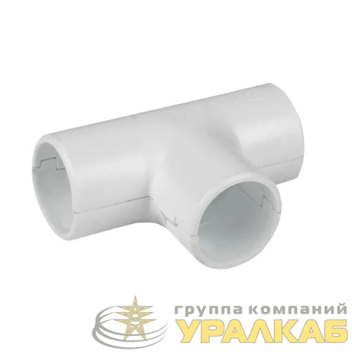 Тройник соединительный для трубы 20мм бел. Plast EKF tr-t-20w-r детальная картинка