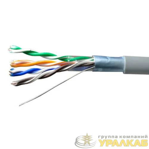 Кабель витая пара F/UTP кат.5E 4х2х24AWG solid Cu LSZH нг(А)-HF In. Standard (м) SUPRLAN 01-1023-1 детальная картинка