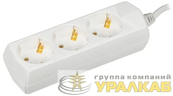 Удлинитель 3х5м с заземл. 10А IP20 У03 2P+PE 250В 3х1 GENERICA WYP10-10-03-05-Z-G
