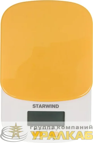 Весы кухонные электронные SSK2158 макс.вес:2кг оранж. STARWIND 317448 детальная картинка