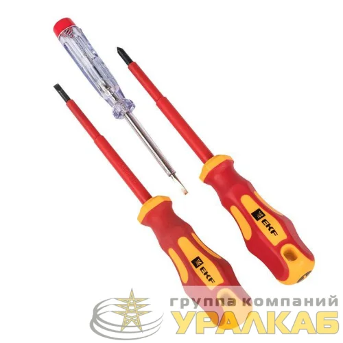 Набор диэлектрических отверток НИО-03 Master EKF ndo-03 детальная картинка