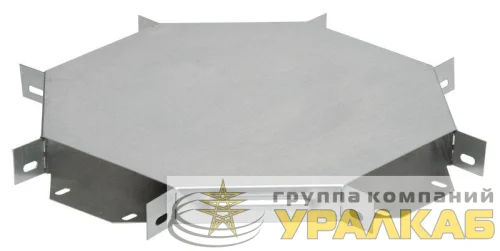 Ответвитель для лотка 80х200мм Х-образ. IEK 