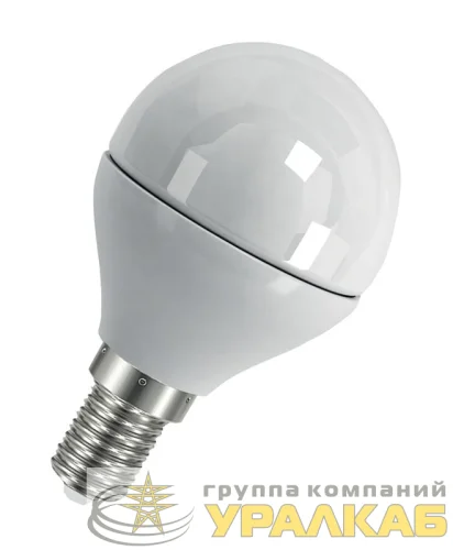 Лампа светодиодная LED Value LVCLP60 7SW/840 7Вт шар матовая E14 230В 10х1 RU OSRAM 4058075579651 детальная картинка