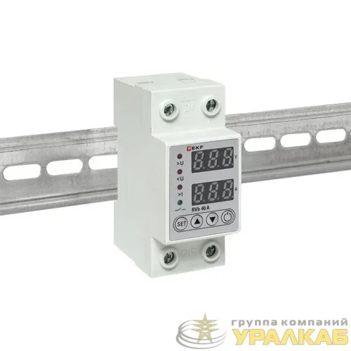 Реле напряжения и тока с дисп. RVb 40А EKF 